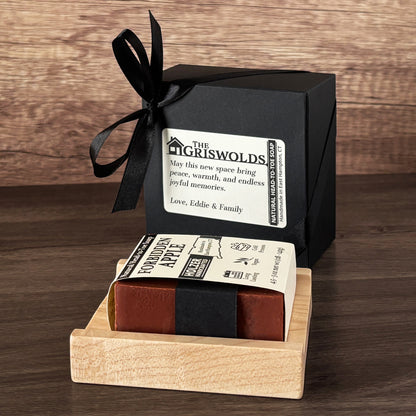 Personalized Bar Soap Gift Set - Custom Housewarming Keepsake, Natural Head to Toe Soap