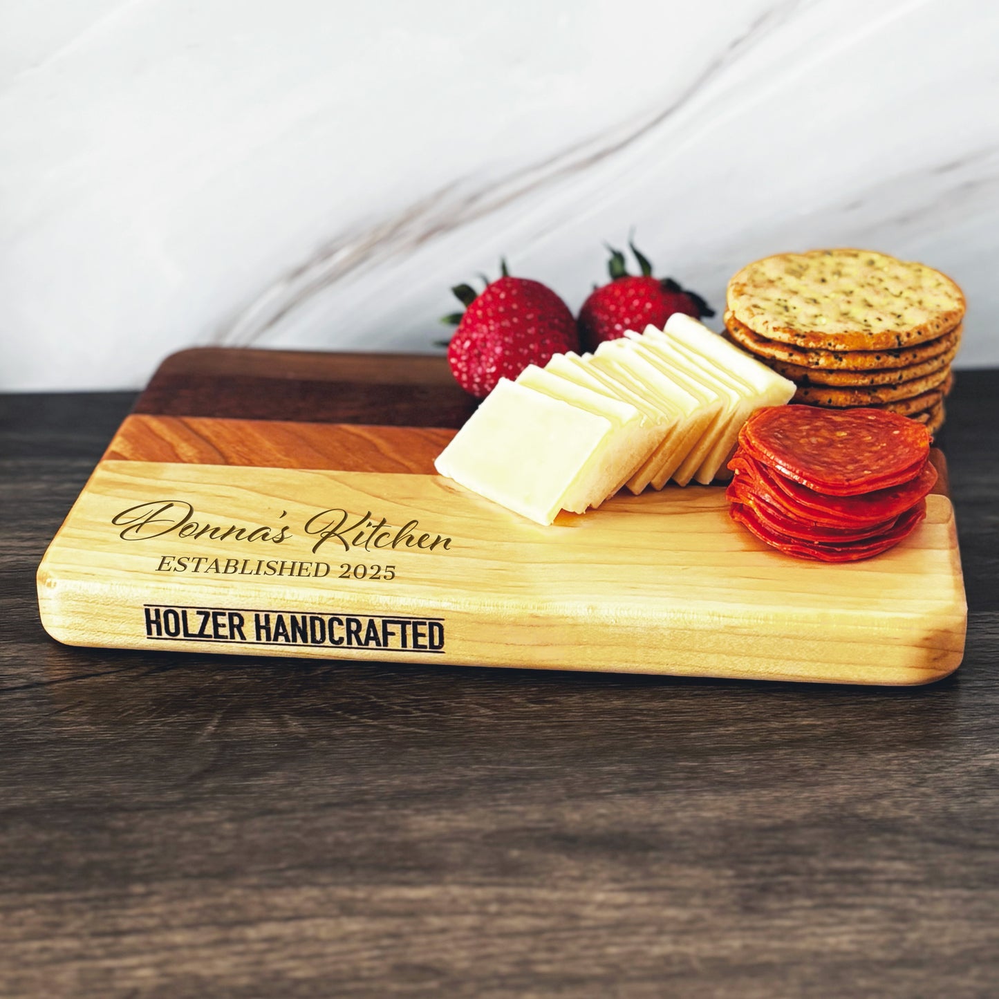 Personalized Cutting Board, Reversible, Custom Engraved Name Gift, 9x6