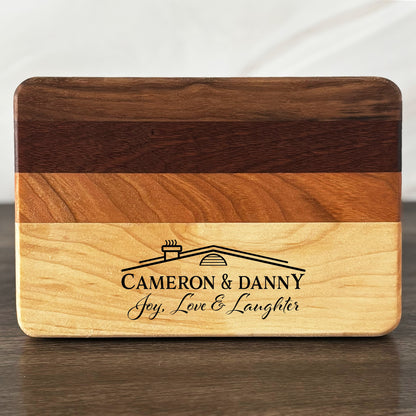 Personalized Housewarming Cutting Board, Engraved New Home Gift, 9x6