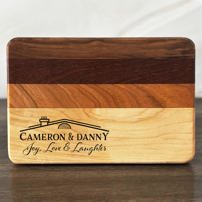 Personalized Housewarming Cutting Board, Engraved New Home Gift, 9x6