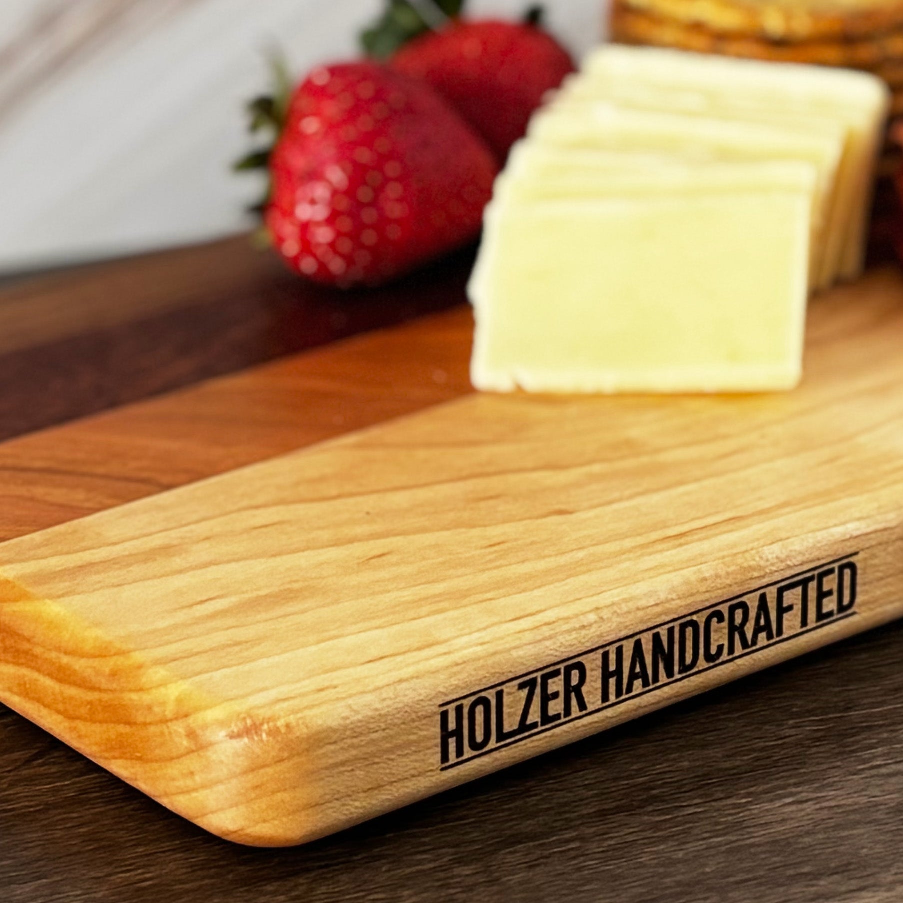 Hardwood Cutting Board, Reversible, 9x6 Cheese Board – Holzer
