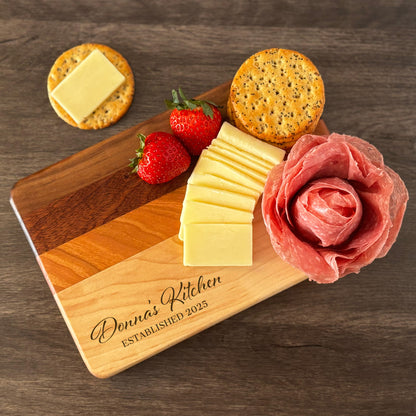 Personalized Cutting Board, Reversible, Custom Engraved Name Gift, 9x6