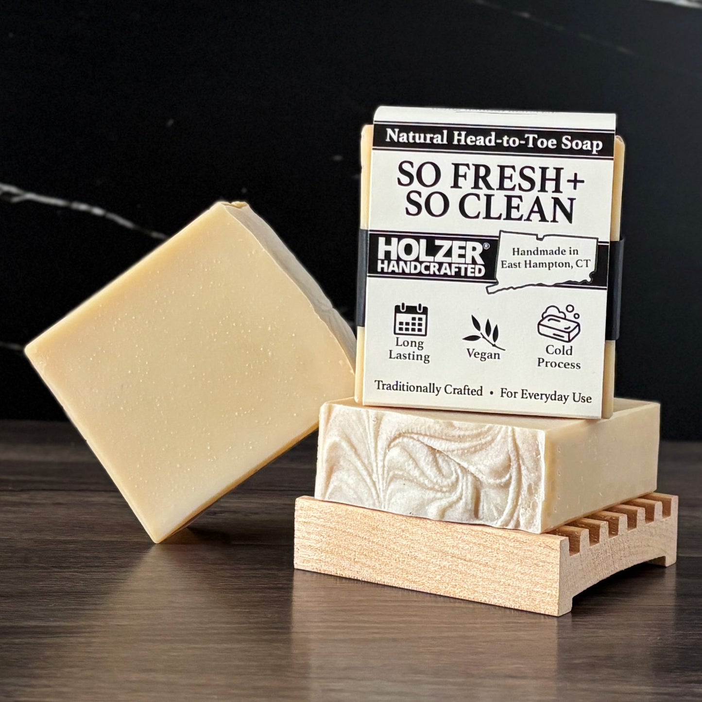 So Fresh + So Clean - Natural Head to Toe Soap - 4.5oz Bar - Lemon Verbena + Eucalyptus