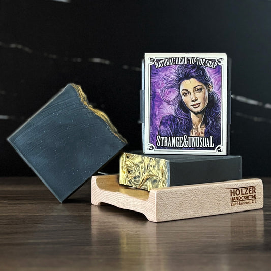 STRANGE & UNUSUAL - Natural Head to Toe Soap Bar - Black Rose + Plum + Vanilla - Cinematic Legends