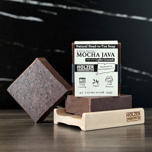 Mocha Java - Natural Exfoliating Head to Toe Soap - 4.5oz to 5oz Bar