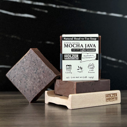 Mocha Java - Natural Exfoliating Head to Toe Soap - 4.5oz to 5oz Bar