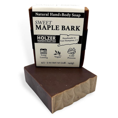 Sweet Maple Bark - Premium Artisan Soap Bar, Cold Process, Vegan