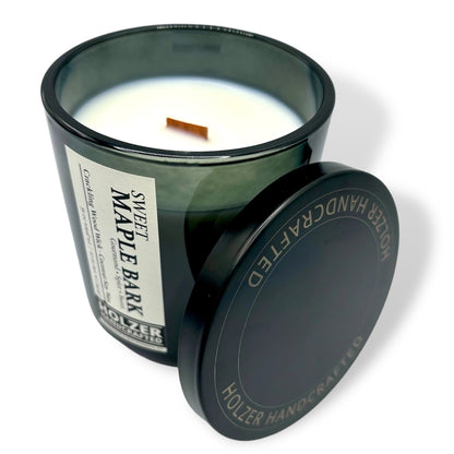 Sweet Maple Bark Crackling Wood Wick Candle