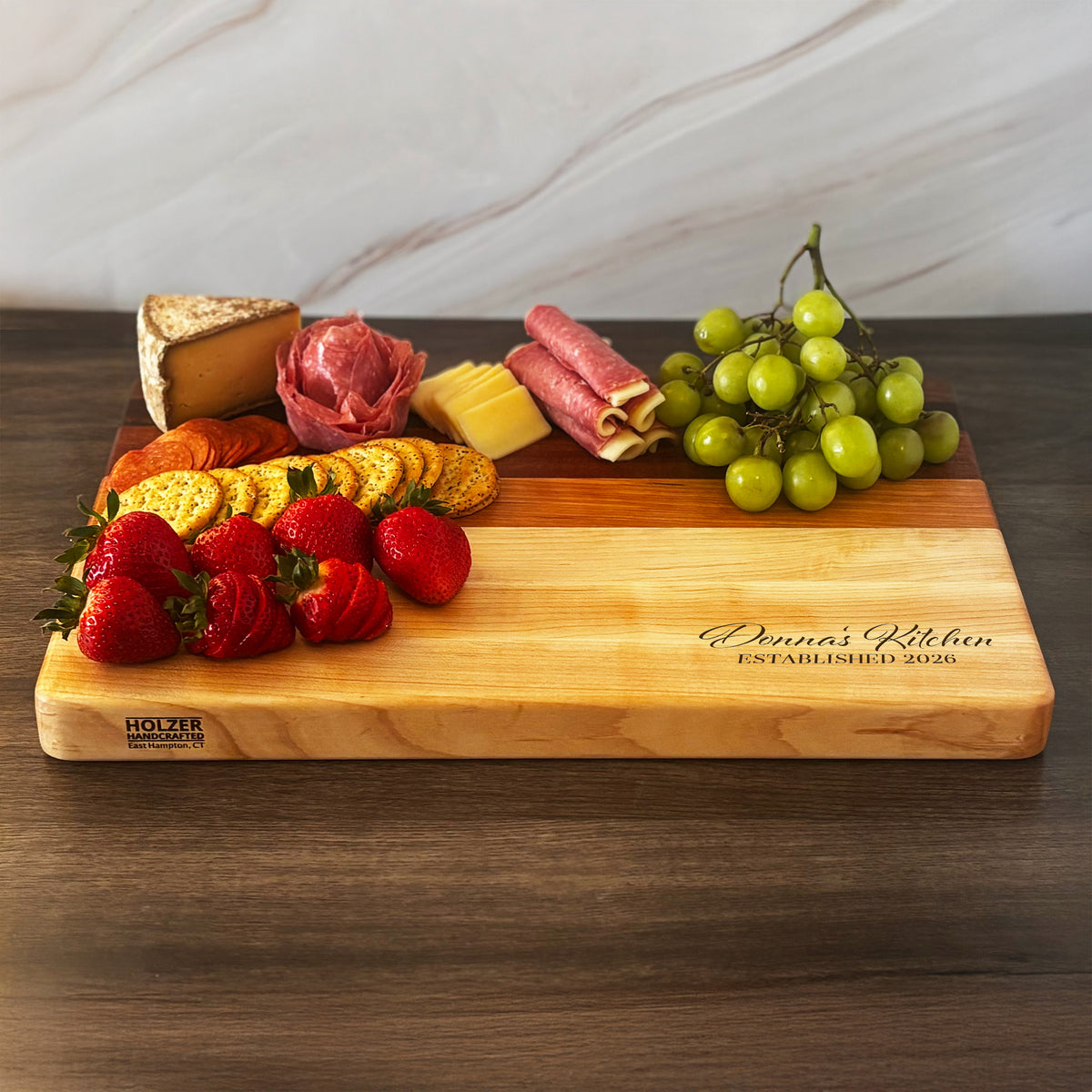 Personalized Cutting Board, Reversible, Custom Engraved Name Gift, 18x12x1.4