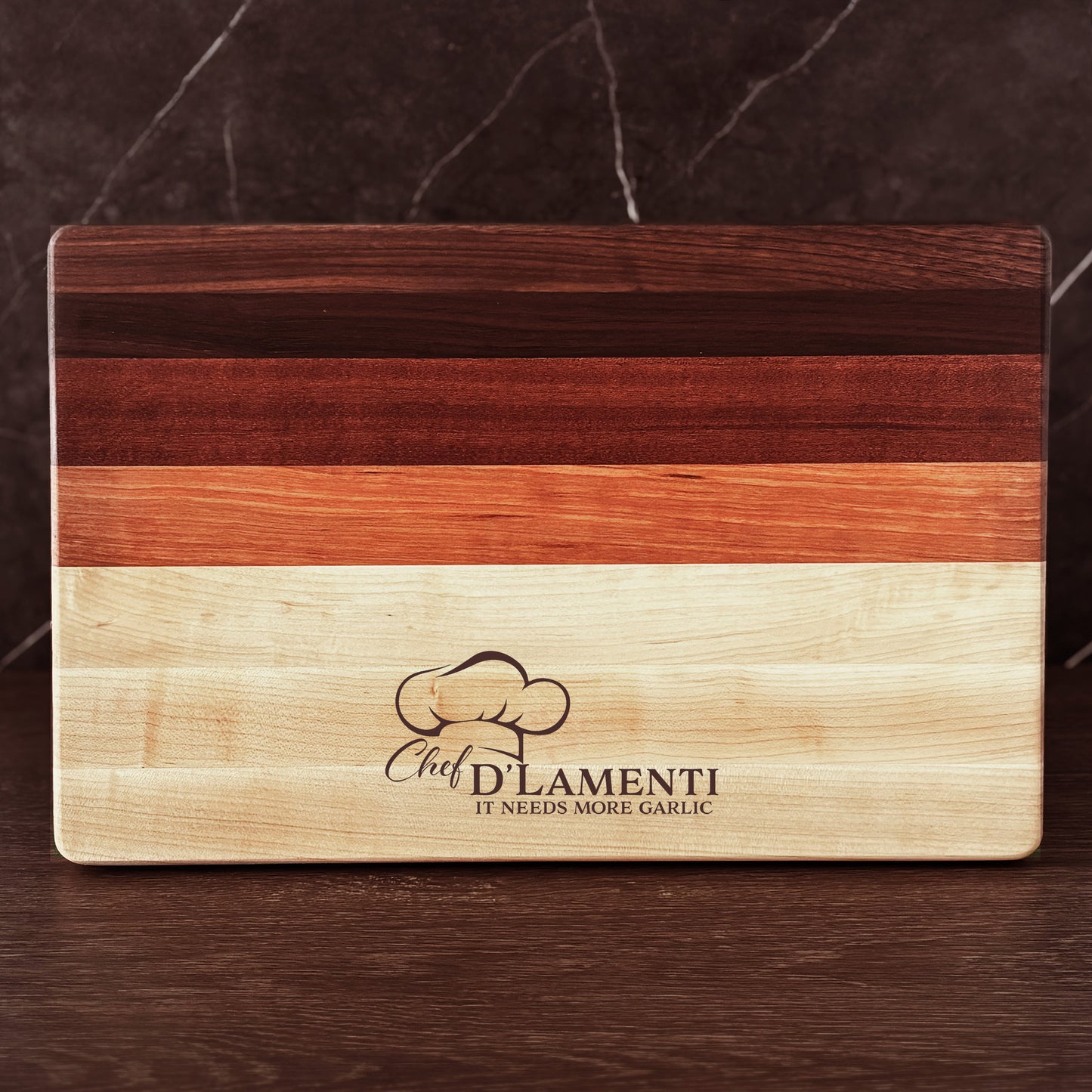 Personalized Chef Cutting Board, Reversible, Custom Engraved New Home Gift, 18x12