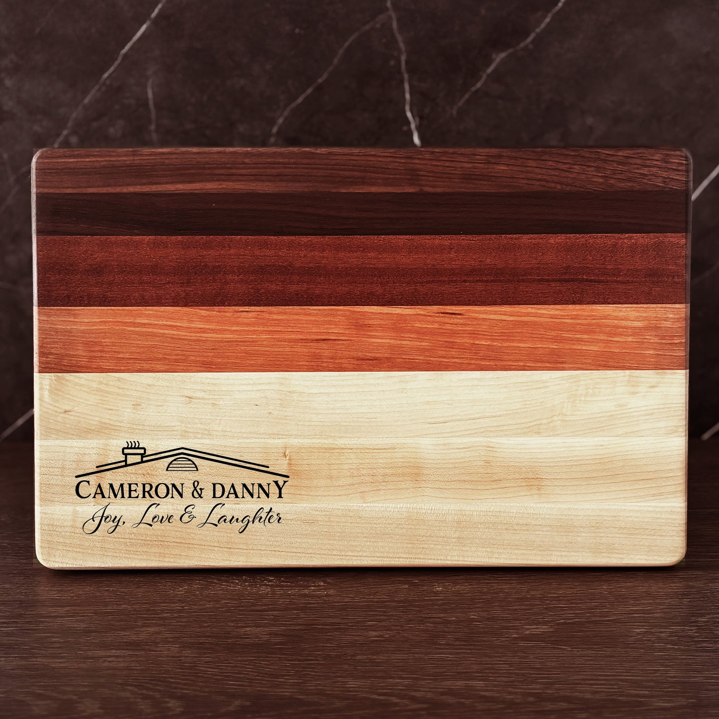 Personalized Housewarming Cutting Board, Reversible, Custom Engraved New Home Gift, 18x12