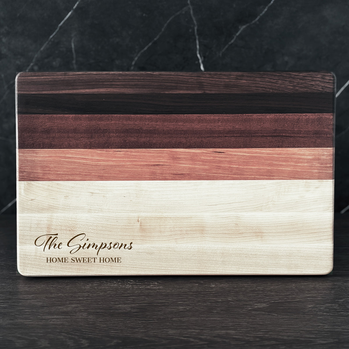 Personalized Cutting Board, Reversible, Custom Engraved Name Gift, 18x12